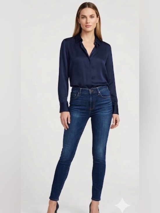 Judy Blue Denim - Judy Blue Dark Blue High-Rise Skinny Jeans size 24